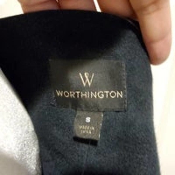 Worthington Black Faux Leather Jacket-Small - Picture 3 of 7